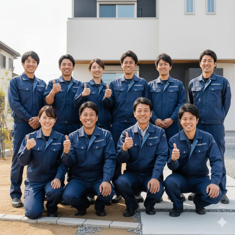 隅田屋工業の従業員集合写真